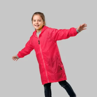 Poncho Capa De Chuva Infantil Rosa Acampar