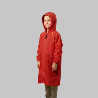 Poncho Capa De Chuva Infantil Vermelho Acampar
