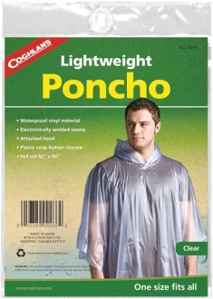 Poncho Impermeável Lightweight Rain Green Coghlans - Branco