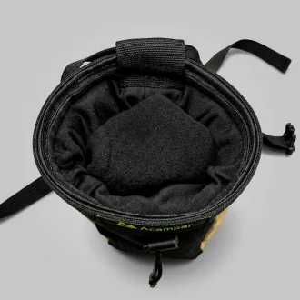 Saco De Magnésio Preto E Caqui Com Cinto Ajustável Caqui Outdoor Escalada Acampar