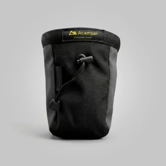 Saco De Magnésio Preto E Cinza Com Cinto Ajustável Caqui Outdoor Escalada Acampar
