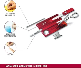 Canivete Swisscard Lite Vermelho Victorinox - Vermelho