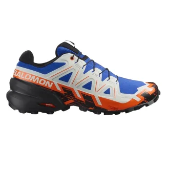 Tênis Speedcross 6 Masculino Salomon - Azul, Branco E Laranja