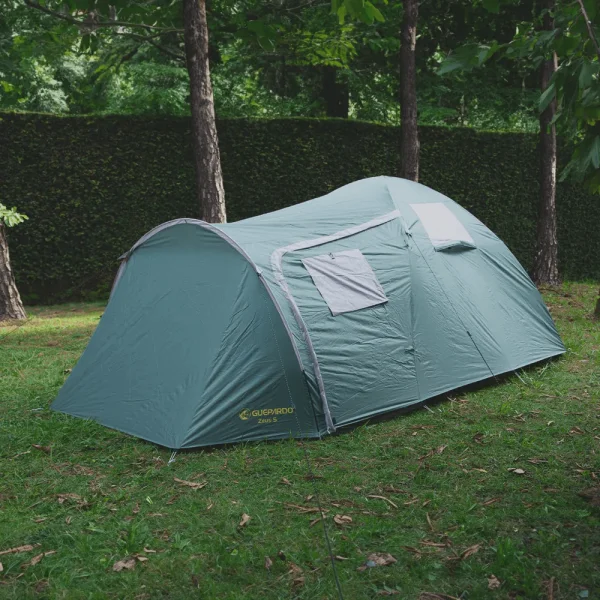 Barraca de Camping Zeus 5 Pessoas Avancê Fechado e Coluna Dágua 2500 MM Guepardo - Verde e Cinza - Imagem 7