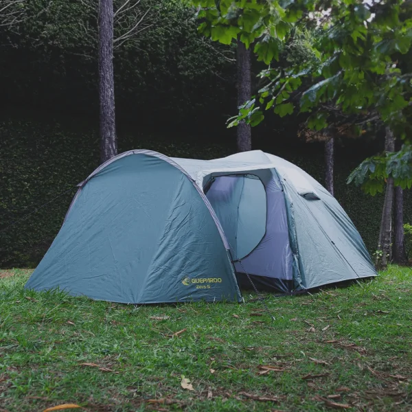 Barraca de Camping Zeus 5 Pessoas Avancê Fechado e Coluna Dágua 2500 MM Guepardo - Verde e Cinza - Imagem 9