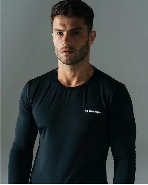 Blusa Segunda Pele Manga Longa Lithium Thermo - Masculina - Preto - Imagem 3