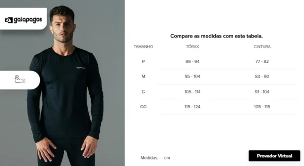 Blusa Segunda Pele Manga Longa Lithium Thermo - Masculina - Preto - Imagem 5