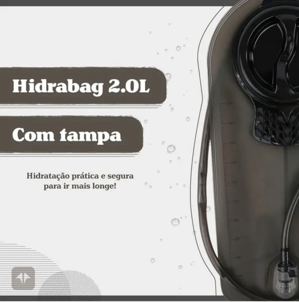 Bolsa de Hidratacao Hidrabag C/ Tampa 2 L Ntk - Imagem 2