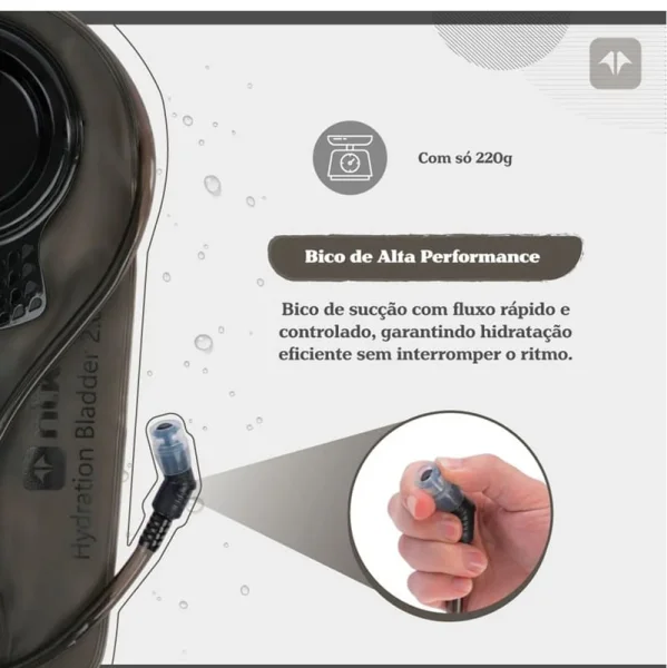Bolsa de Hidratacao Hidrabag C/ Tampa 2 L Ntk - Imagem 3