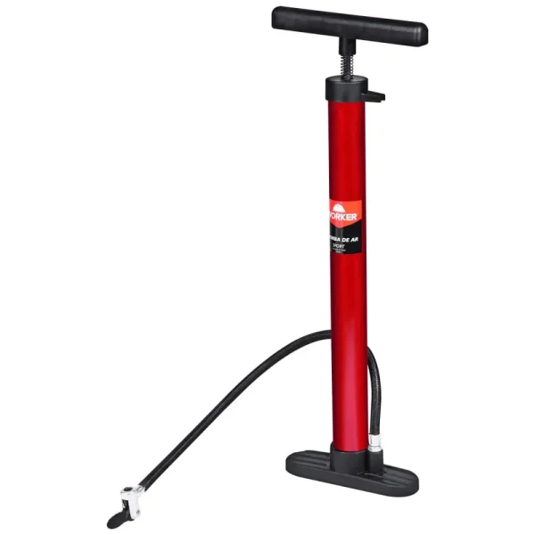 Bomba de Ar Sport 470 MM Worker - Vermelho e Preto - Imagem 2