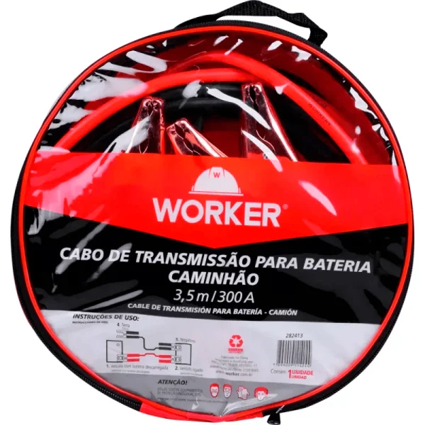 Cabo de Bateria 3,5M Caminhão Chupeta Worker - Única - Imagem 3