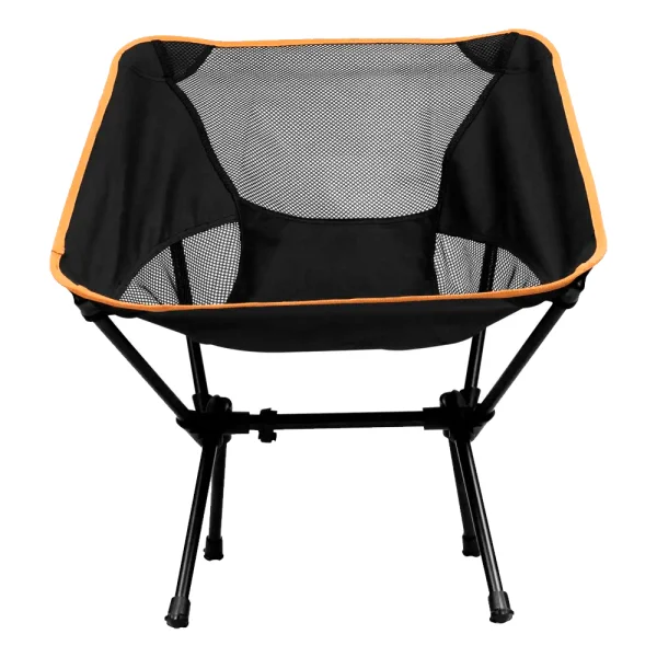 Cadeira Desmontável Mônaco Preta 120Kg Kala - Preto e Laranja - Imagem 2