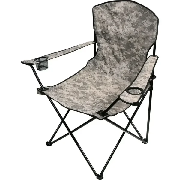 Cadeira Dobrável Comfort Plus Camuflada Cinza Kala - Imagem 2