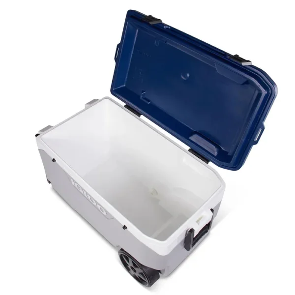 Caixa Térmica Latitude 85L Maxcold Igloo - Branco e Azul - Imagem 4