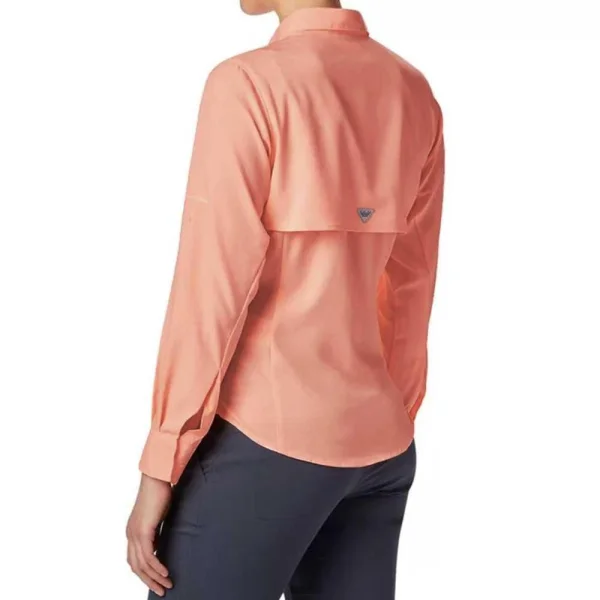 Camisa Womens Tamiami II Manga Longa Columbia - Rosa - Imagem 2