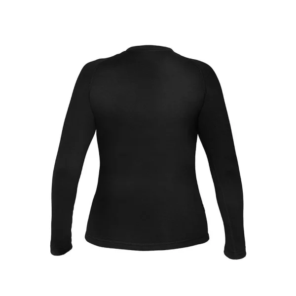 T-Shirt Manga Longa Thermoplus Feminina Curtlo - Preto - Imagem 3
