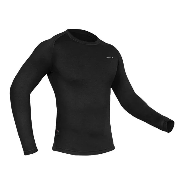 T-Shirt Manga Longa Thermoplus Masculina Preta Curtlo - Preto - Imagem 3