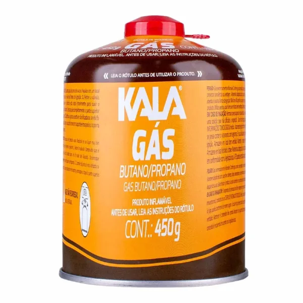 Cartucho de Gás com Válvula de Seguranca 450G Kala - Laranja - Imagem 2