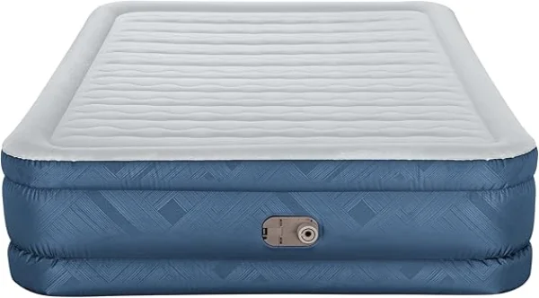 Colchão Inflável Queen Size Snugable Top com Bomba Embutida 110V Bestway - Azul - Imagem 4