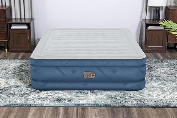 Colchão Inflável Queen Size Snugable Top com Bomba Embutida 110V Bestway - Azul - Imagem 6