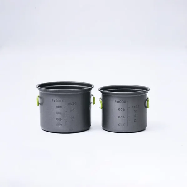 Conjunto de Panelas Camping 4 Peç Ultraleve Verde Limão Hawapi - Verde Limão - Imagem 4