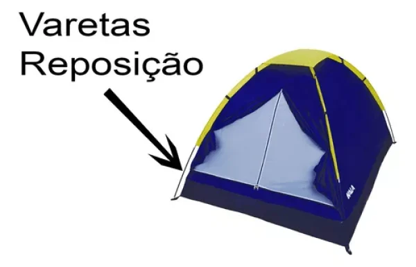 Conjunto de Varetas para Barraca San Valentin 3 Kala - Prata - Imagem 2