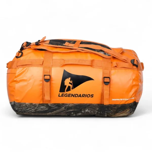 Mochila Duffle Bag Ntk Legendarios 50L Resistente e Espaçosa - Laranja - Imagem 3