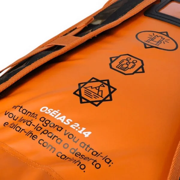 Mochila Duffle Bag Ntk Legendarios 50L Resistente e Espaçosa - Laranja - Imagem 5