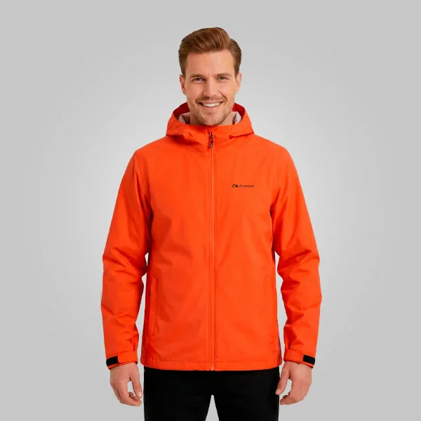 Jaqueta Anorak Element Impermeável Masculino Laranja Acampar - Imagem 2
