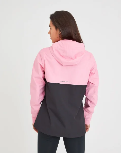 Jaqueta Anorak Impermeável Feminina Snow Galapagos - Rosa e Preto - Imagem 5
