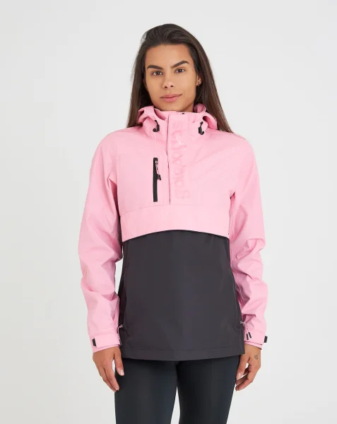 Jaqueta Anorak Impermeável Feminina Snow Galapagos - Rosa e Preto - Imagem 7