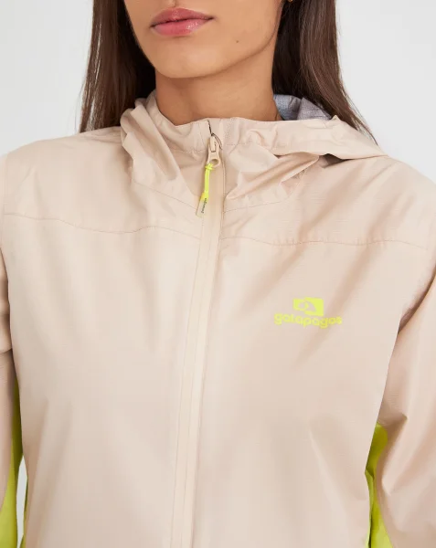 Jaqueta Corta Vento Impermeável Feminina Thunder Galapagos - Caqui e Amarelo - Imagem 4