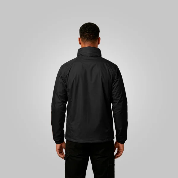 Jaqueta Impermeável Abrigo Tempo Aberto Masculina Preto Acampar - Imagem 4