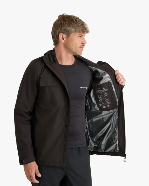 Jaqueta Impermeável Darwin Evolution Masculina - Preto - Imagem 3