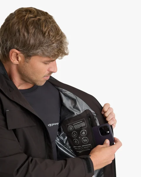Jaqueta Impermeável Darwin Evolution Masculina - Preto - Imagem 6