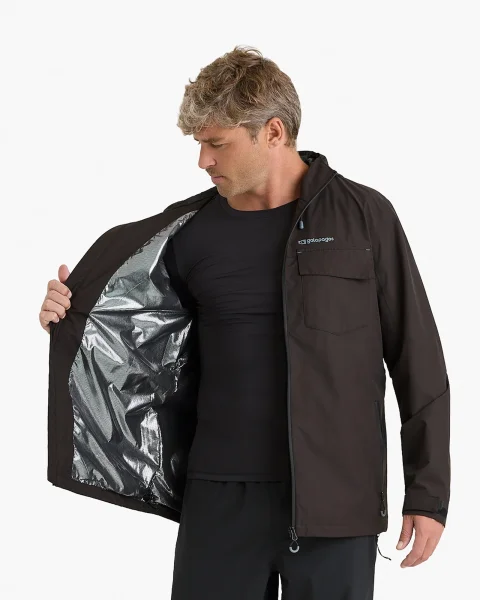Jaqueta Impermeável Darwin Evolution Masculina - Preto - Imagem 8