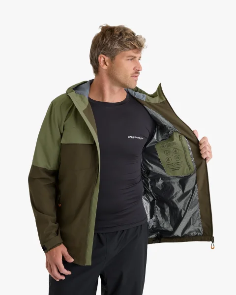 Jaqueta Impermeável Darwin Evolution Masculina - Verde - Imagem 9
