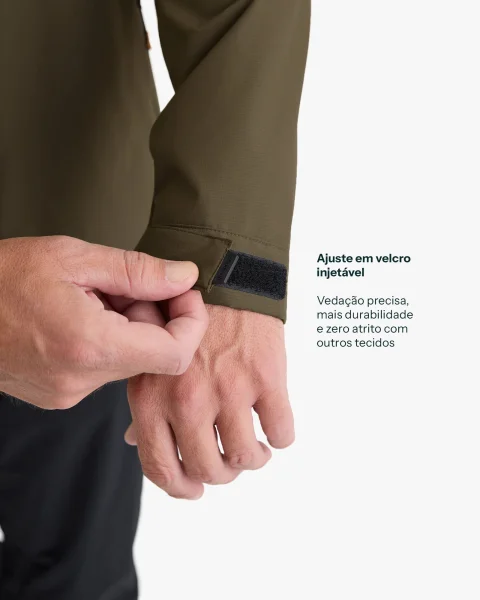 Jaqueta Impermeável Darwin Evolution Masculina - Verde - Imagem 11