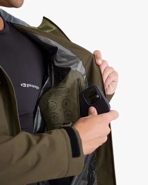 Jaqueta Impermeável Darwin Evolution Masculina - Verde - Imagem 13