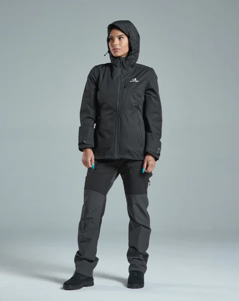 Jaqueta Impermeável Feminina Darwin Galapagos - Preto - Imagem 4