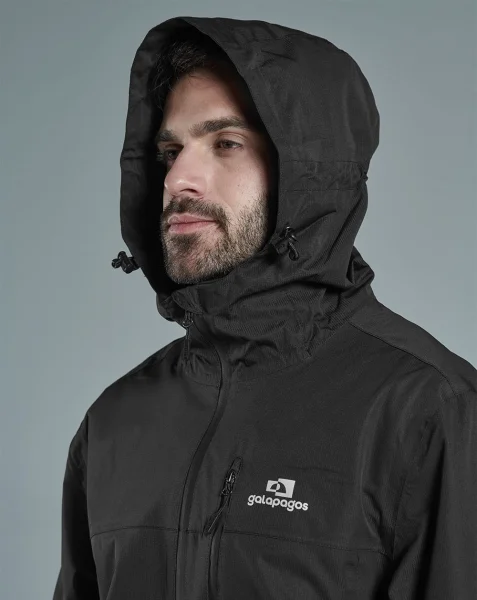 Jaqueta Impermeável Masculina Darwin Galapagos - Preto - Imagem 4
