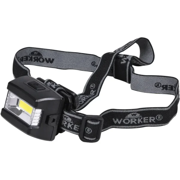 Lanterna de Cabeca Led Cob Preto Worker - Imagem 2