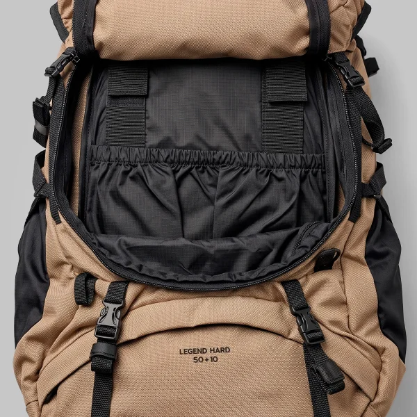 Mochila Acampar Legend Hard 60L Cargueira Trekking - Imagem 4