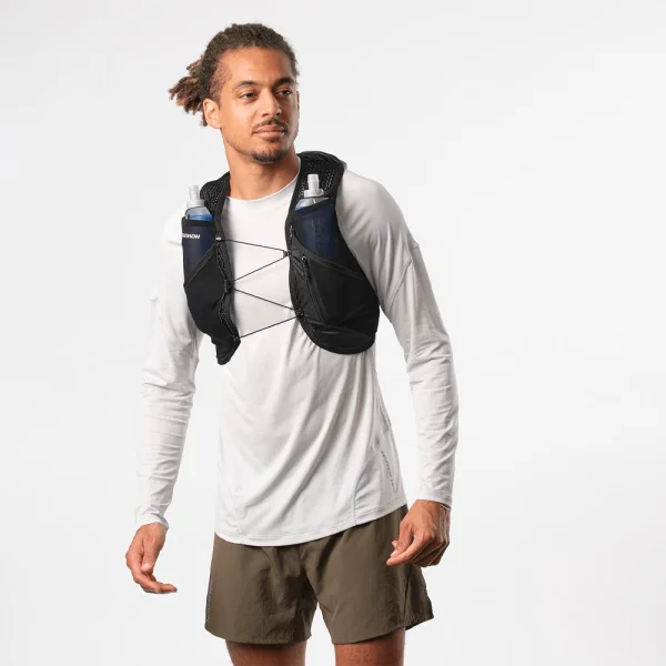 Mochila de Hidratação Act Skin 8 no Flakes Preto Salomon - Imagem 4