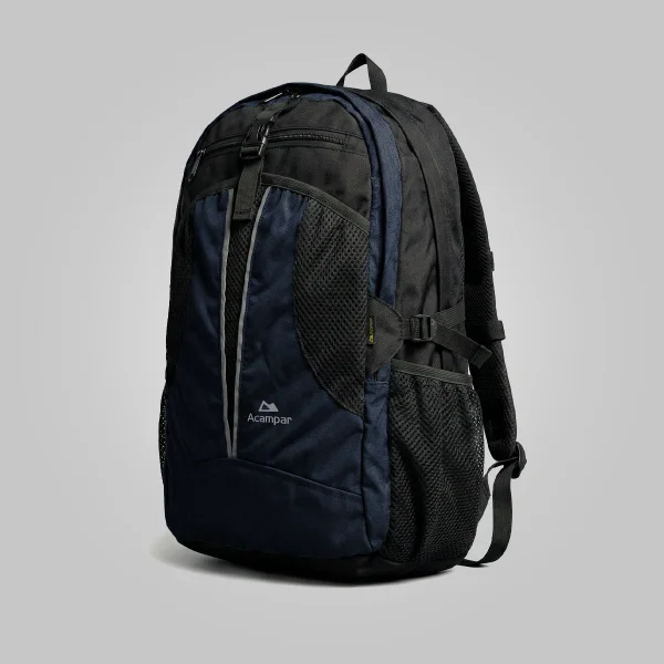 Mochila Air 30L Preto Marinho Outdoor com Capa de Chuva Acampar - Imagem 2