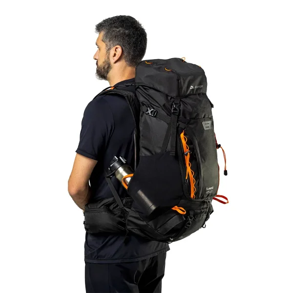 Mochila Cargueira Summit 40 + 10 Litros Preto Acampar - Imagem 3