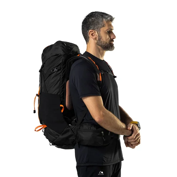 Mochila Cargueira Summit 40 + 10 Litros Preto Acampar - Imagem 7
