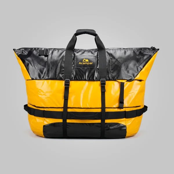 Mochila de Mão Duffle Bag 120L Impermeável Preta Acampar - Imagem 1