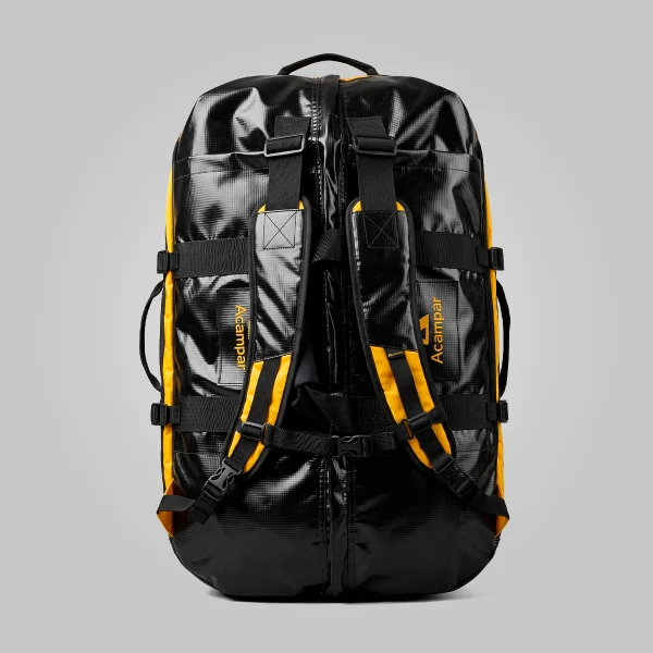 Mochila de Mão Duffle Bag 120L Impermeável Preta Acampar - Imagem 2