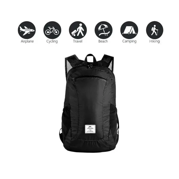 Mochila Dobrável Daypack 18L - Preto - Imagem 2
